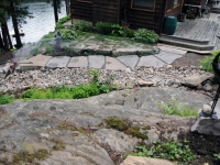 Attractive Mix of Cut and River Stones